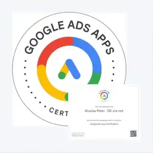 Certification Google Ads Apps de Nicolas Peter