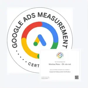 Certification Google Ads Measurement de Nicolas Peter